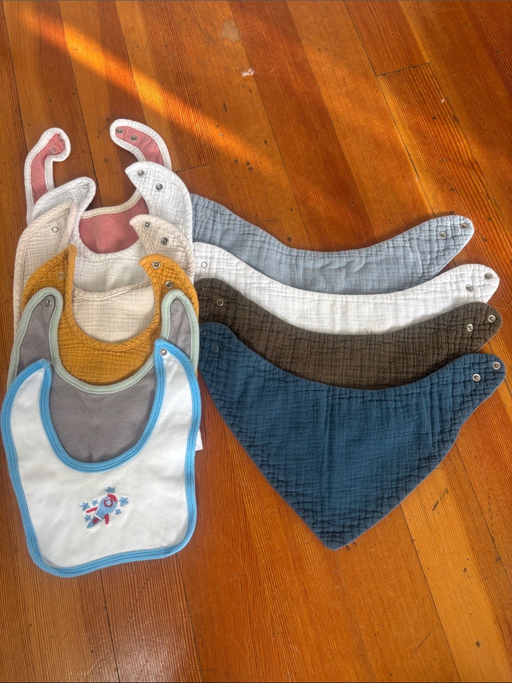 10 baby bibs 100% cotton keababies